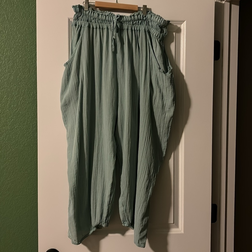 Fun, loose-fitting harem pants.
